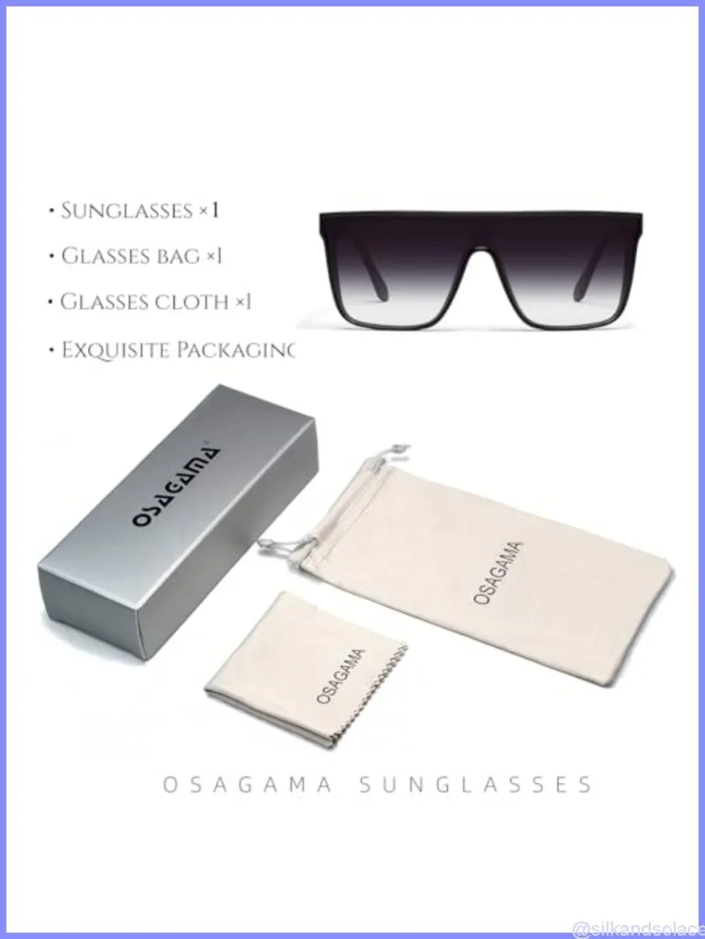 Square Sunglasses Men Women Unisex Lightweight Trendy Flat Top UV400 Sun Glasses